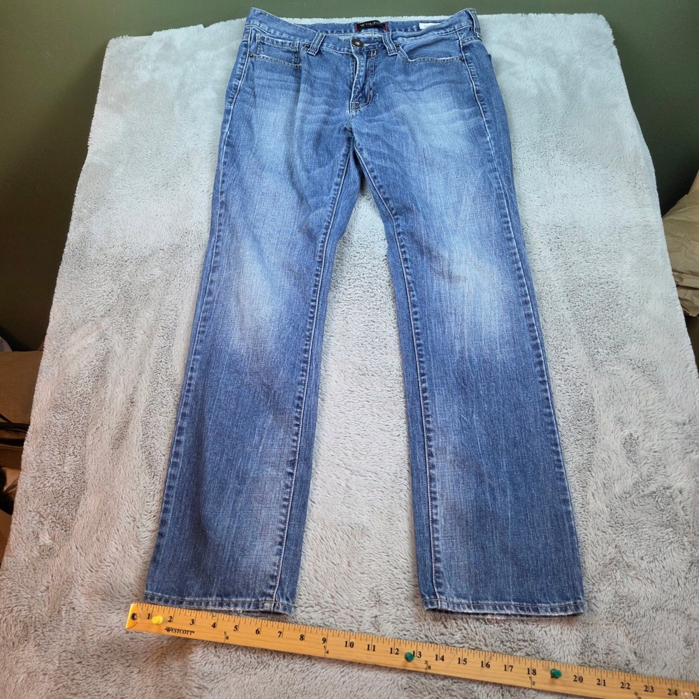Vtg Guess Jeans Regular Slim McCrae Fit Men 34 Straight Leg Mid Wash Blue